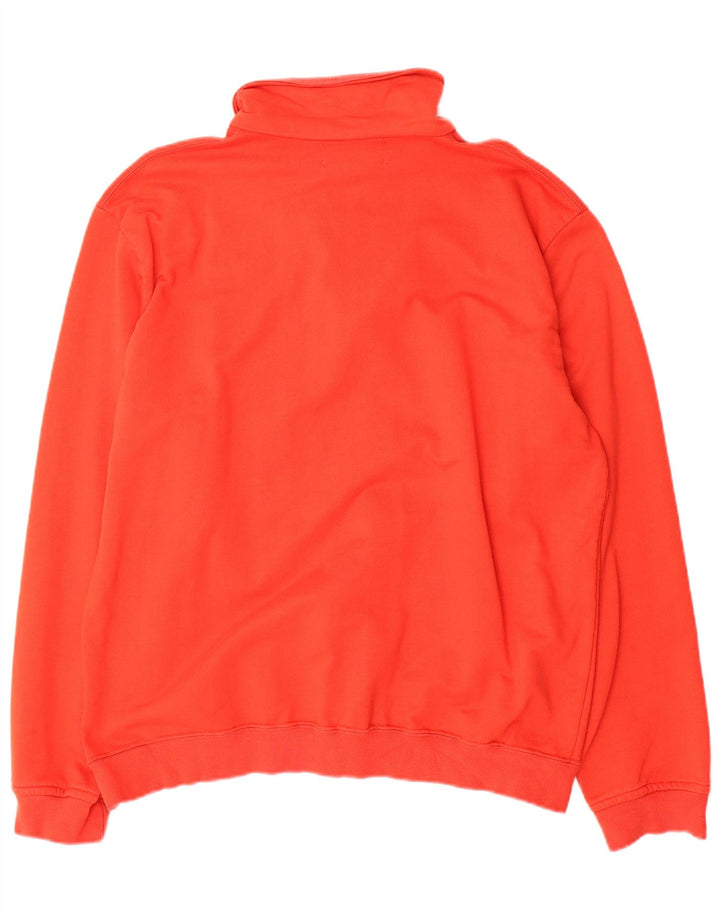 Kappa Hombre Sudadera Con Cremallera Y Cuello Jumper XL Algodón Rojo