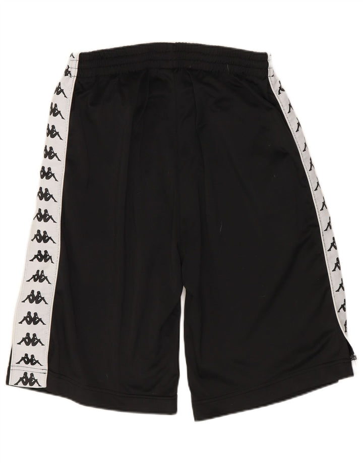 Kappa Mens Graphic Sport Shorts Small Negro Colorblock Poliéster