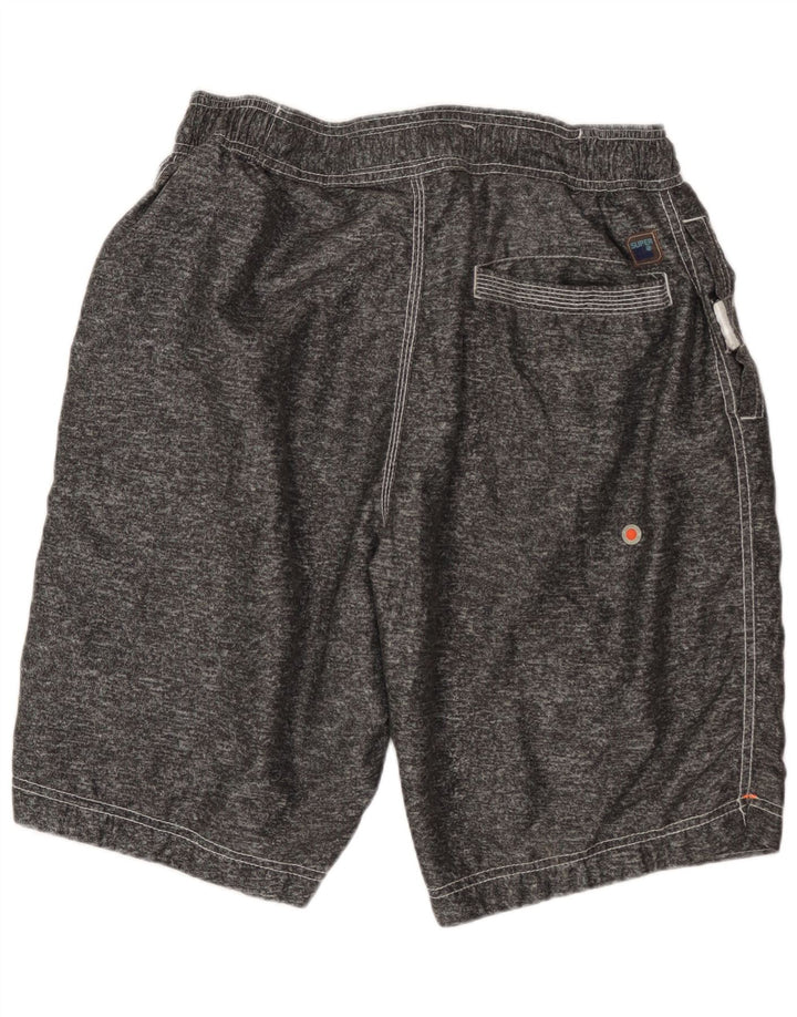 Superdry Bañador con estampado gráfico para hombre XL Poliéster moteado gris