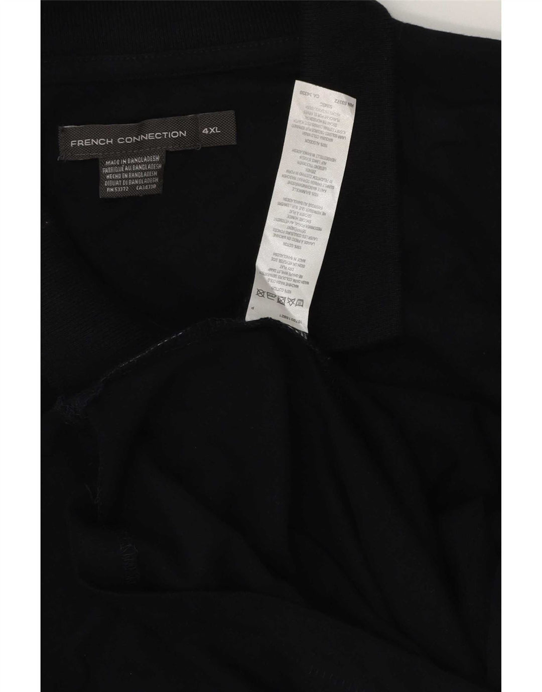 French Connection Polo para hombre 4XL Azul marino Algodón