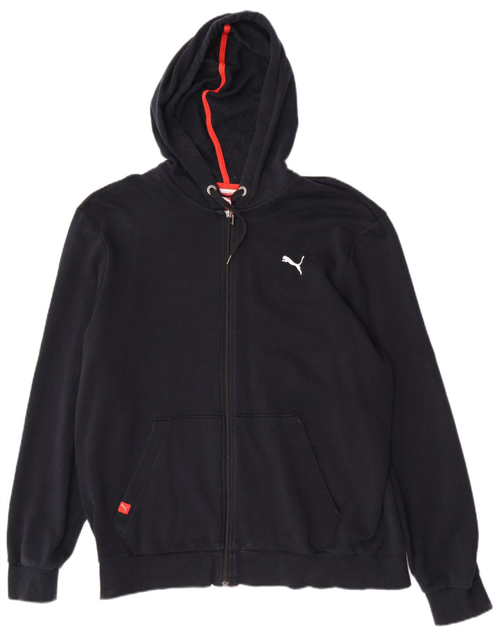 Puma Sudadera con capucha y cremallera para hombre XL Azul marino