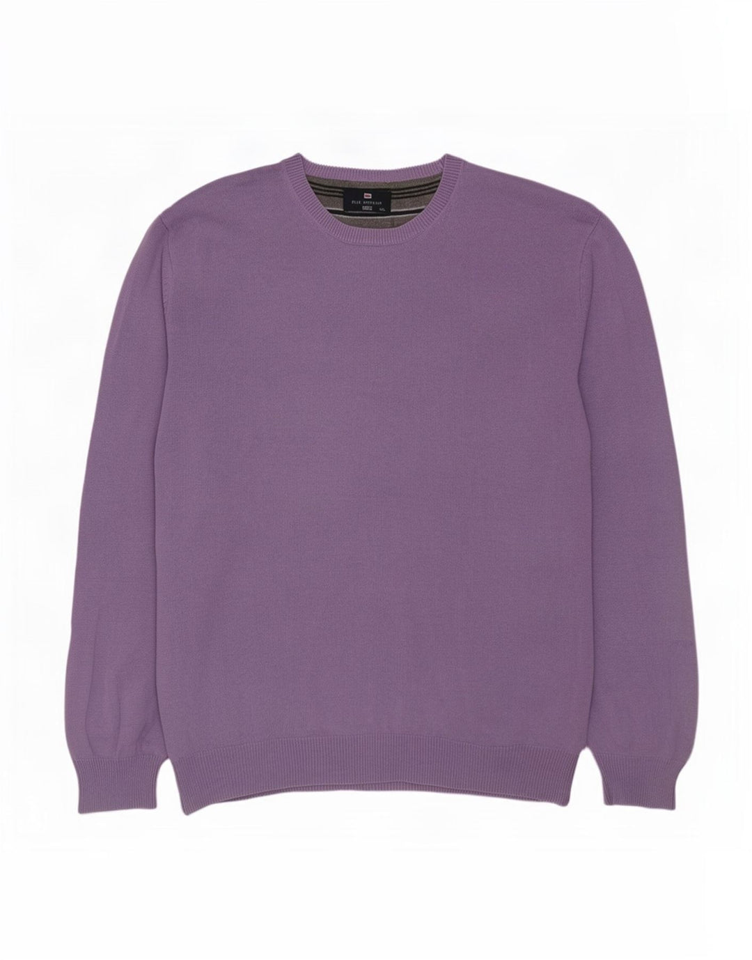 Marks & Spencer - Jersey de cuello redondo para hombre, color azul, 2XL, color morado