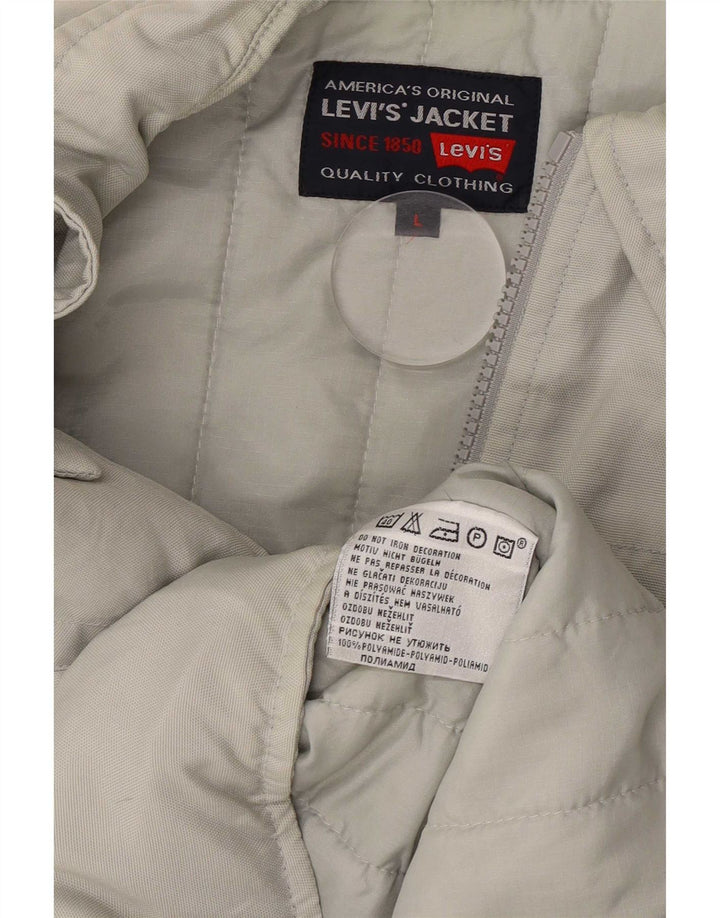 Levi's Chaqueta utilitaria para hombre Reino Unido 40 Grande Poliamida gris