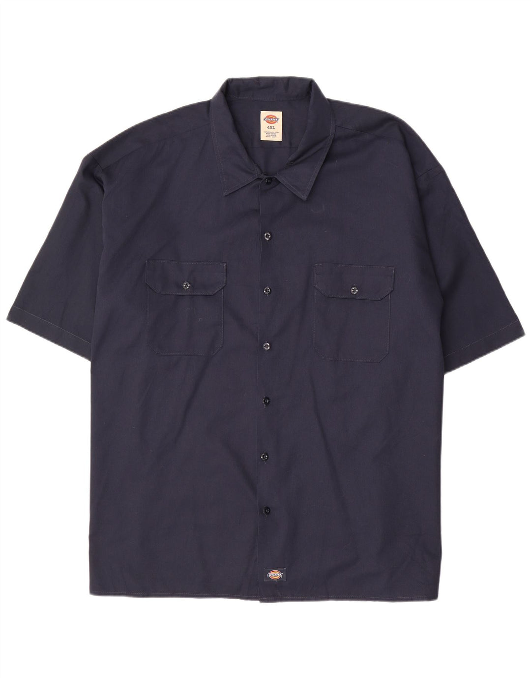 DICKIES Camisa Manga Corta Hombre 4XL Azul Marino Poliéster