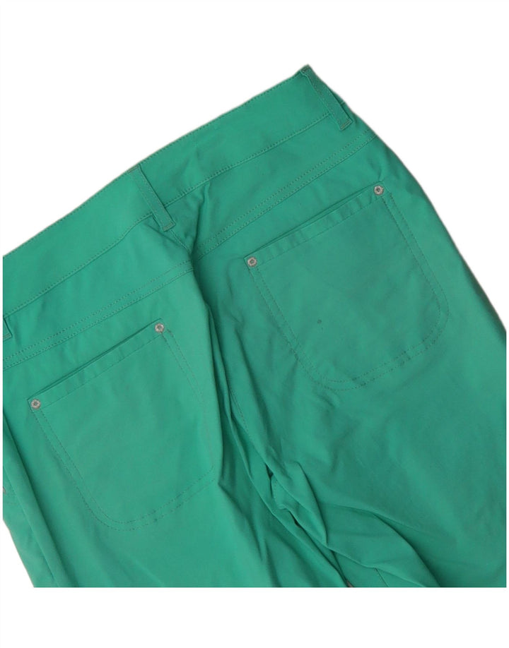 Chervo Pantalones informales ajustados para mujer IT 42 Medium W30 L27 Turquesa