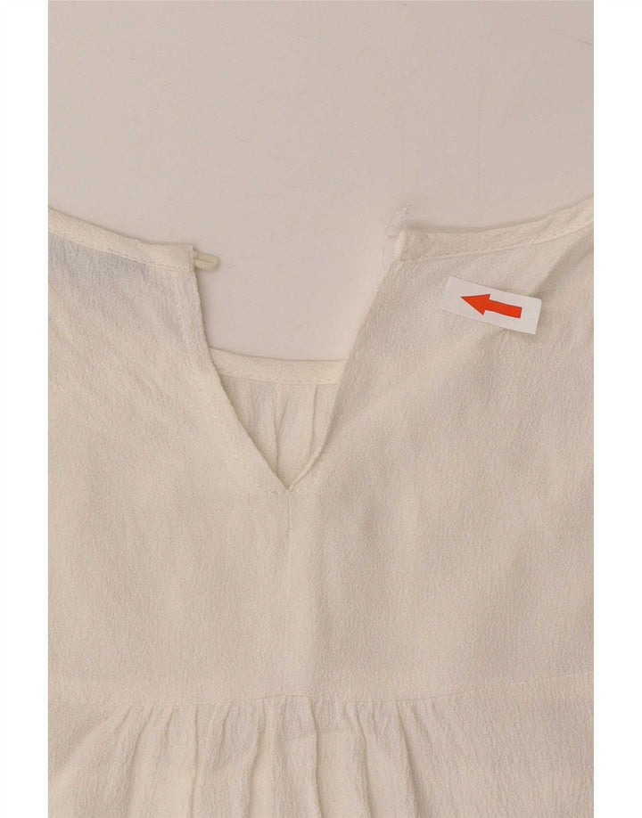Zara Blusa para mujer UK 46 Large White Viscosa