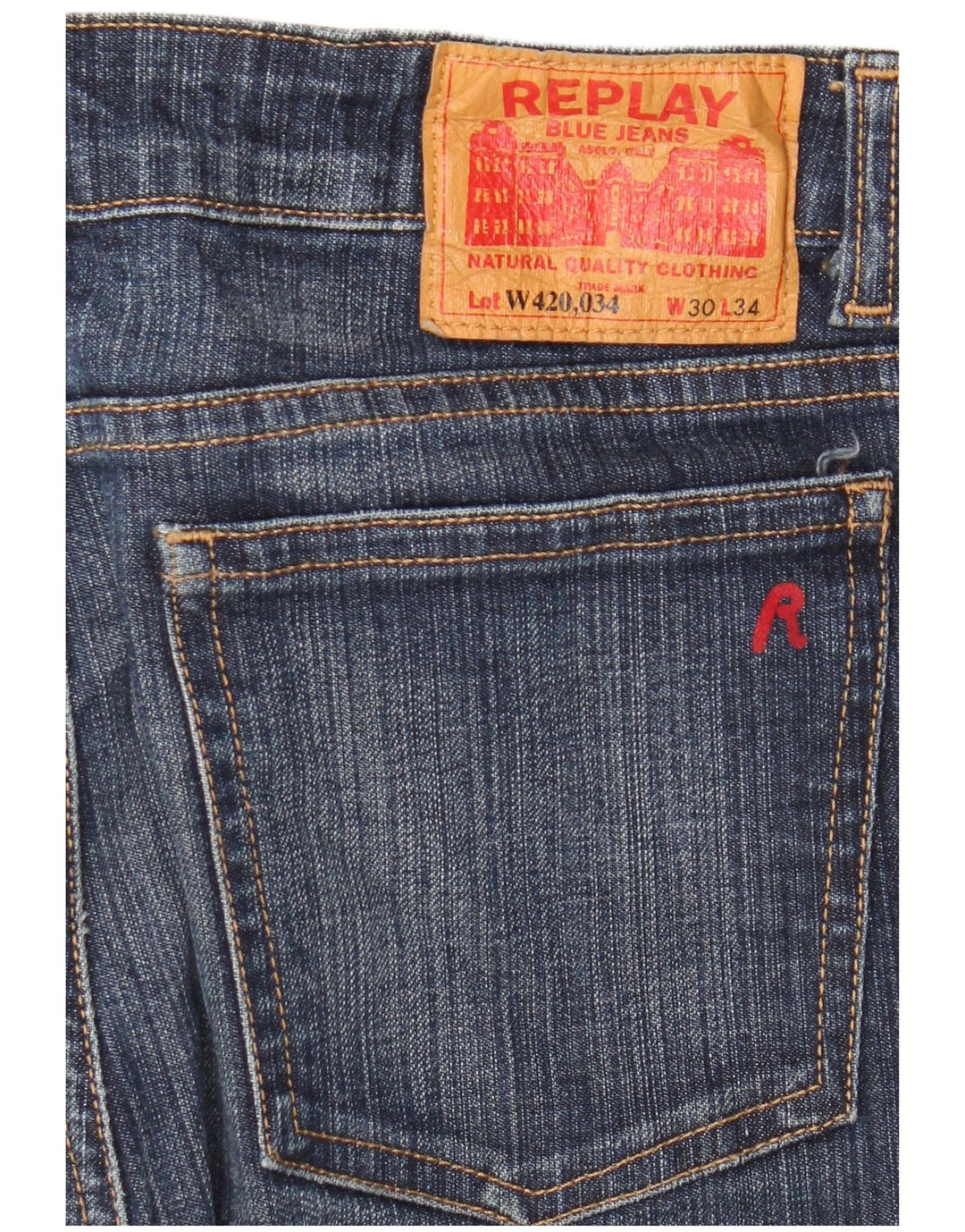 REPLAY Vaqueros Bootcut Mujer W30 L28 Algodón Azul