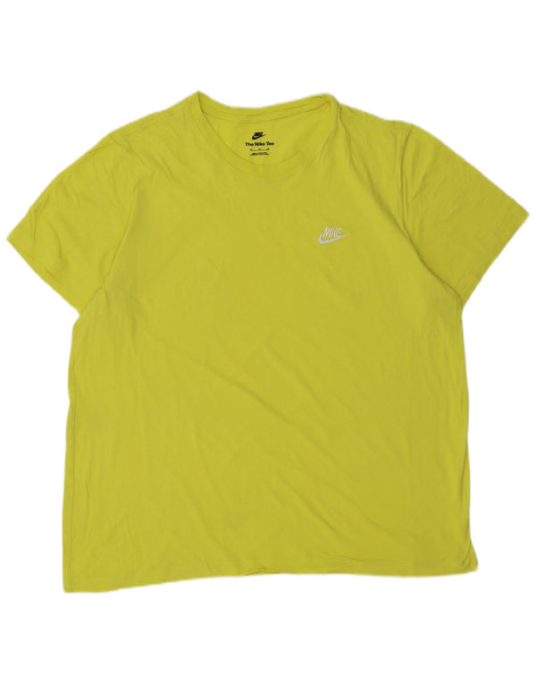 Camiseta NIKE Hombre Top XL Algodón Verde