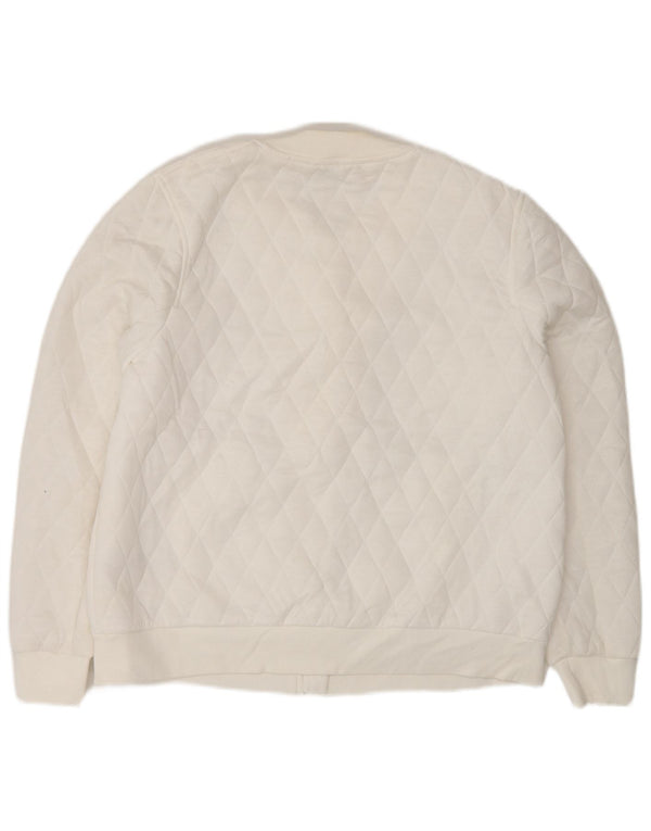 Marks & Spencer Chaqueta acolchada para mujer UK 44 Grande Poliéster blanco