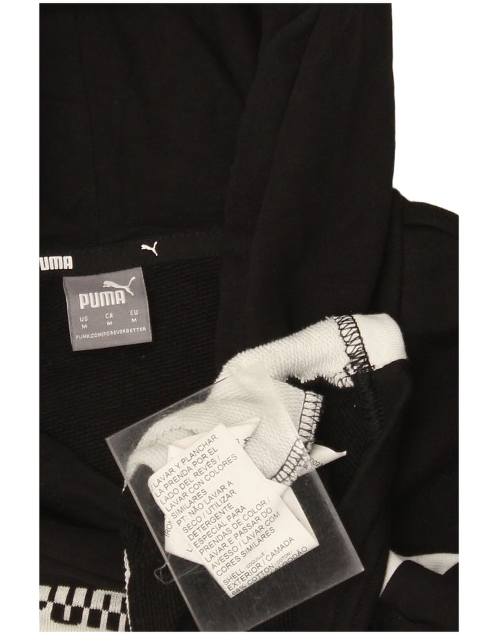 PUMA Jersey con capucha extragrande para mujer UK 14 Medium Black Colourblock