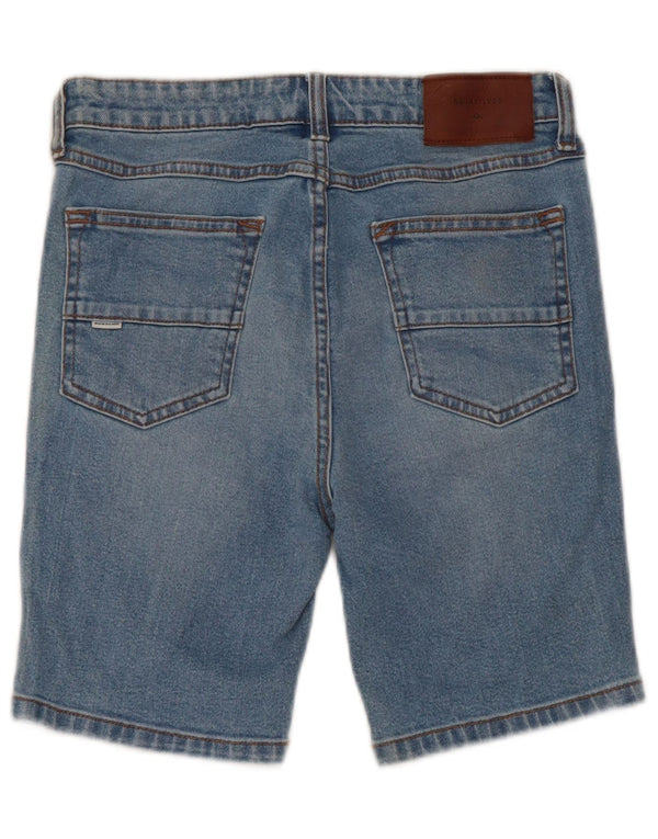 Quiksilver Pantalones cortos vaqueros para niños 11-12 años W26 Algodón azul