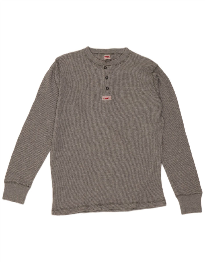 Levi's Hombre Top Manga Larga Algodón Gris Medio