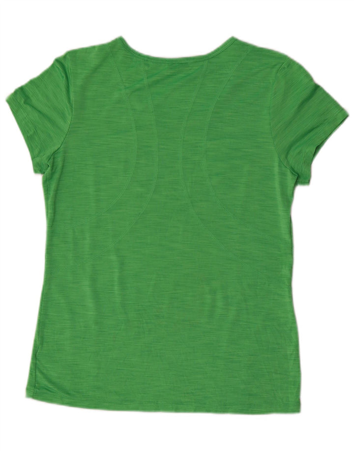 Reebok Camiseta para mujer Top UK 12 Poliéster moteado verde medio