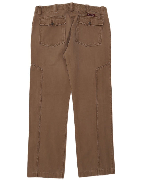 Marlboro Classics Pantalón chino recto para hombre W30 L33 Algodón marrón
