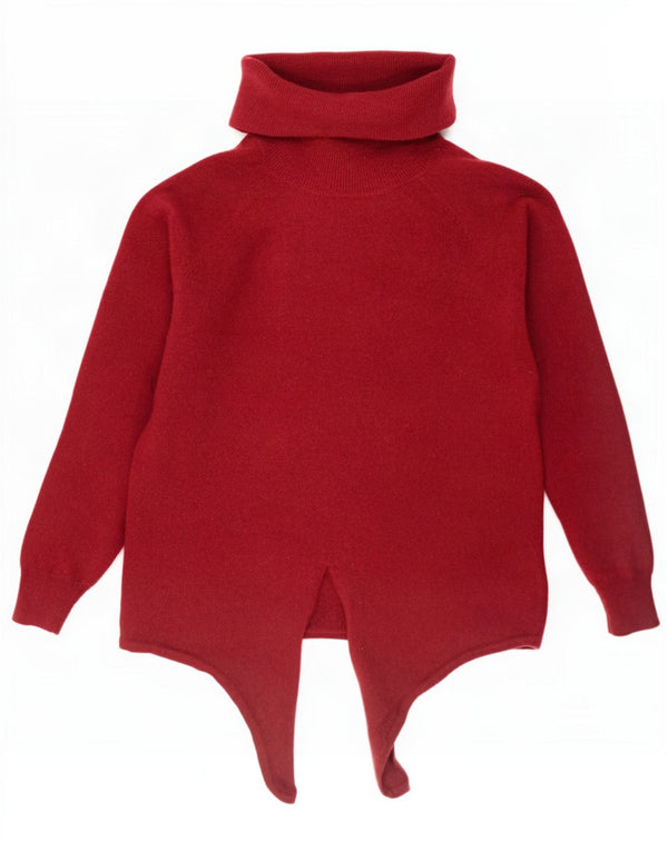 Massimo Dutti Jersey corto con cuello vuelto para mujer UK 42 Medio Borgoña  Descripción del producto Tamaño de la etiqueta: