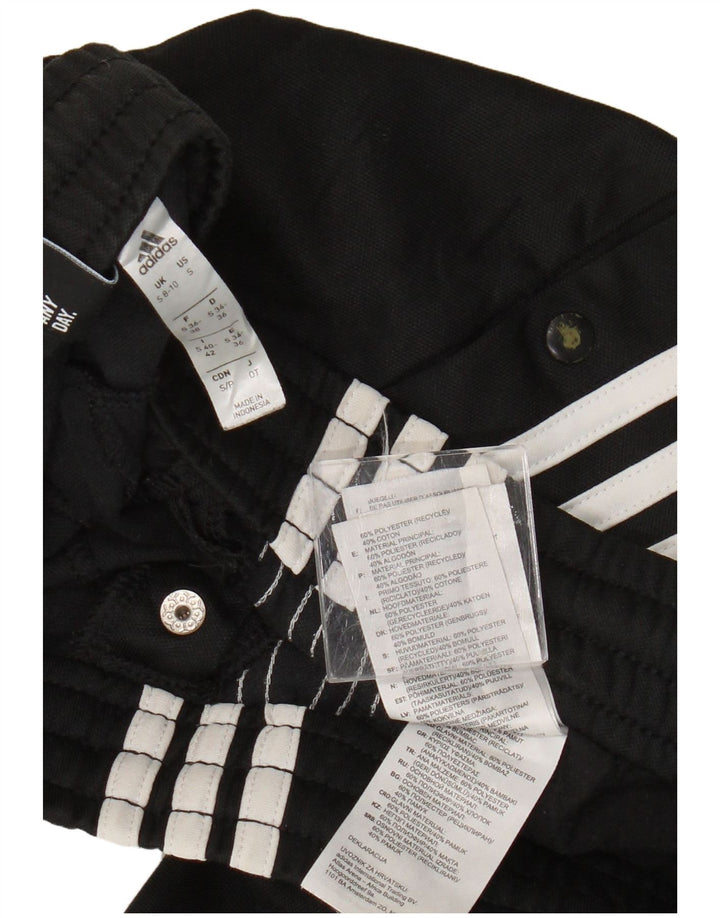 ADIDAS Pantalones de chándal para mujer UK 8/10 Small Negro Poliéster