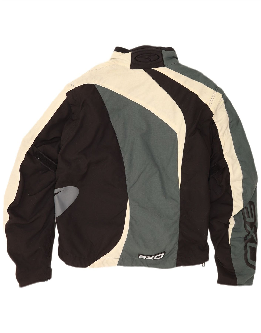 AXO Chaqueta de corredor gráfica para hombre UK 44 2XL Poliéster con bloques de color negro