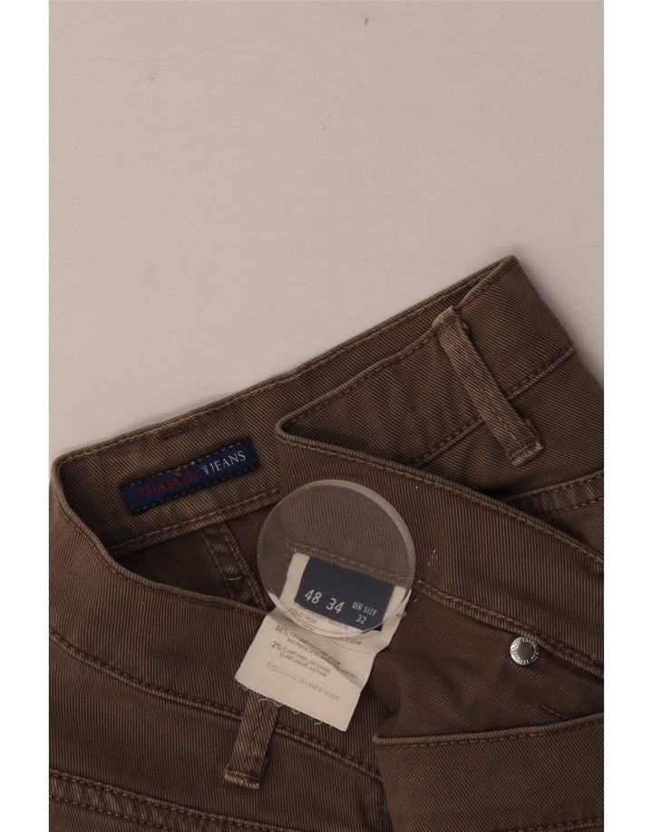 Vaqueros Trussardi Hombre Rectos W32 L33 Marrón Algodón