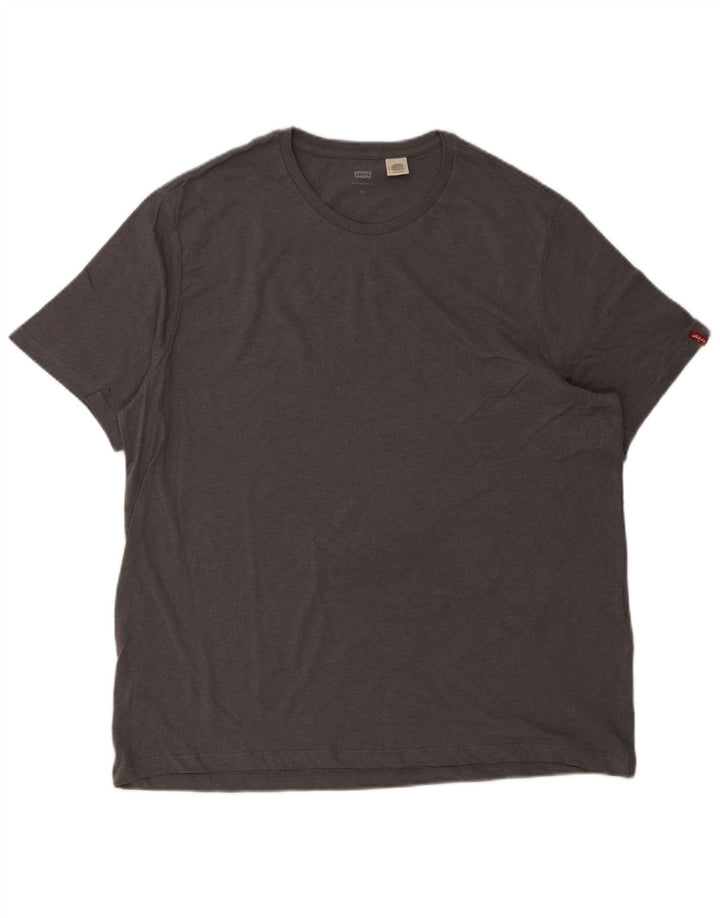 LEVI'S Camiseta Hombre Top 2XL Gris Algodón