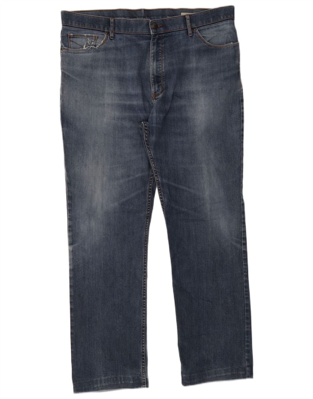 Marks & Spencer Vaqueros rectos de corte regular para hombre W40 L33 Algodón azul
