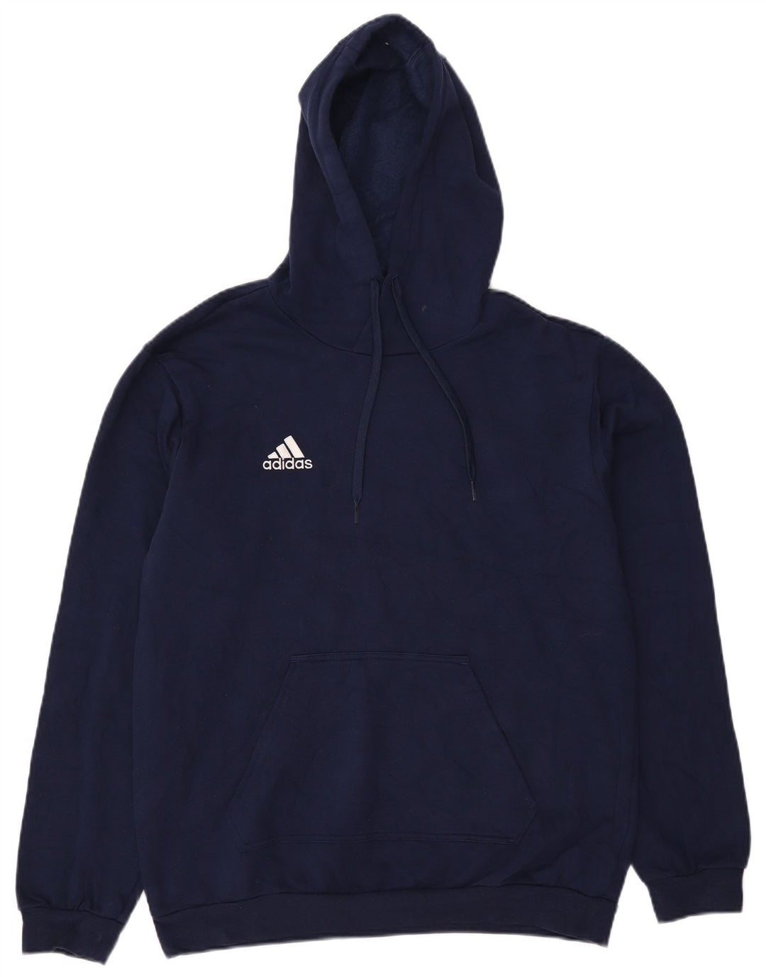 Adidas Hombre Sudadera Con Capucha Jumper Medium Azul Marino Algodón