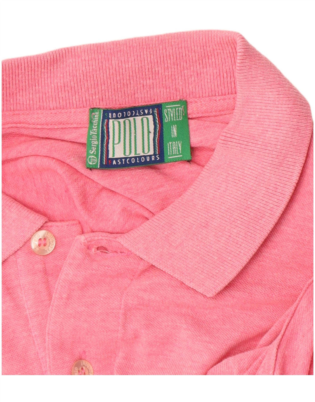 SERGIO TACCHINI Polo Hombre Algodón Rosa Medio