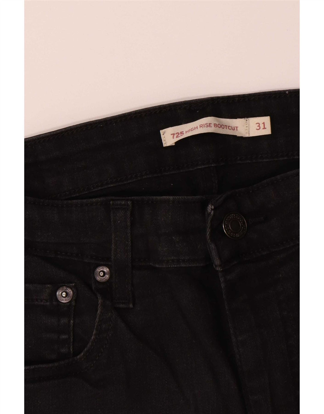 Levi's Vaqueros Bootcut De Talle Alto 725 Para Mujer W31 L30 Algodón Negro