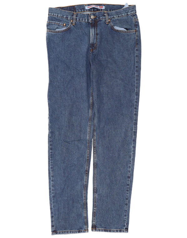 Carrera Jeans rectos de corte regular 700 para hombre W36 L33 Algodón azul