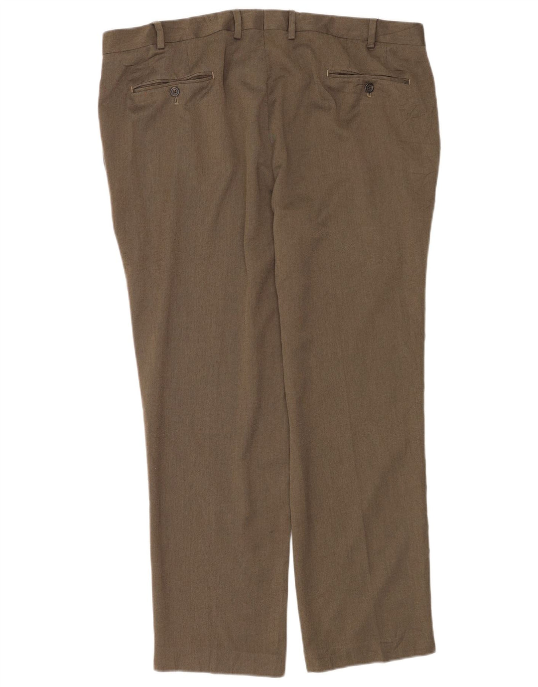 Ralph Lauren Pantalón de traje recto para hombre W40 L30 Poliéster gris