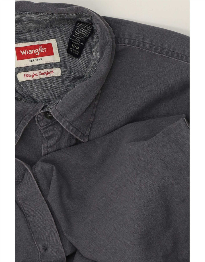 Wrangler Camisa De Manga Corta Para Hombre Algodón Azul Marino Medio