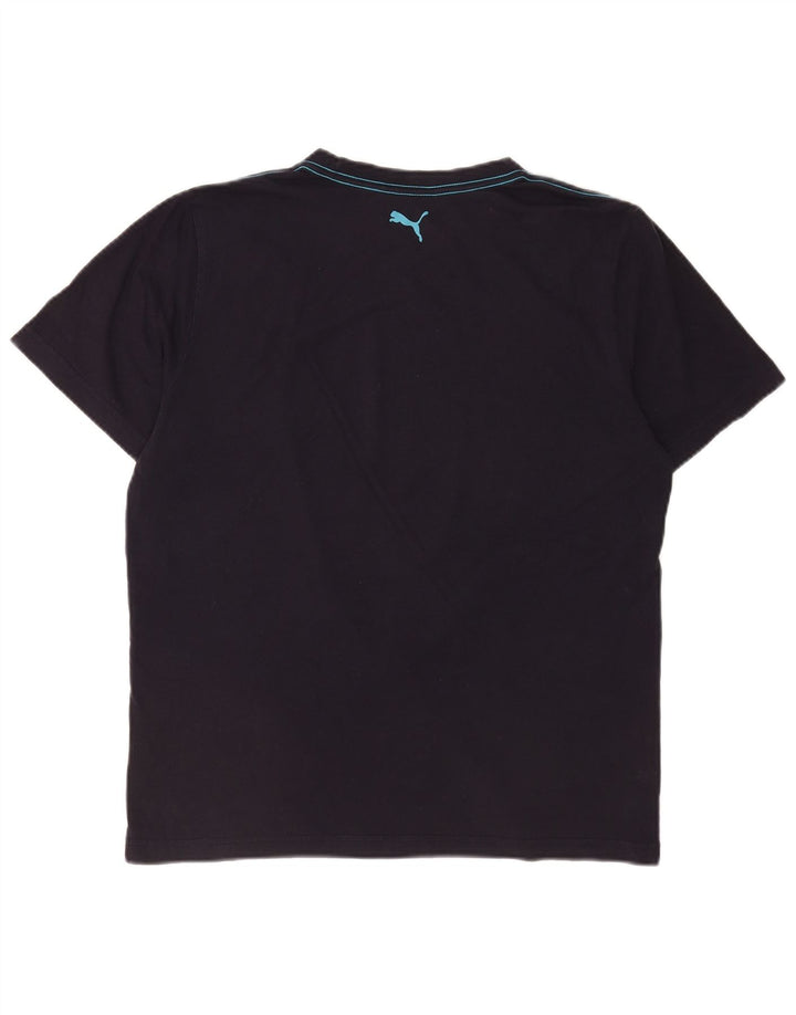 Puma - Camiseta gráfica para hombre, talla grande, azul marino