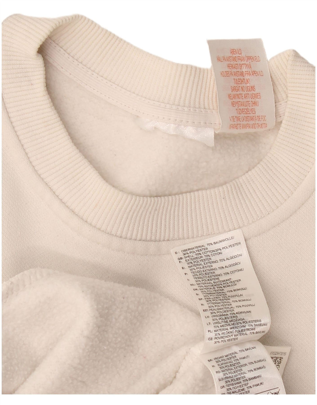 Adidas - Sudadera gráfica para mujer, talla 14, algodón blanco mediano