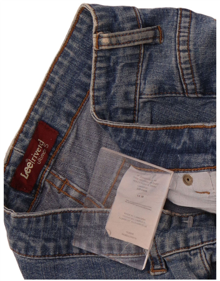 Lee Jeans Capri de cintura alta para mujer US 14 grande W32 L22 algodón azul