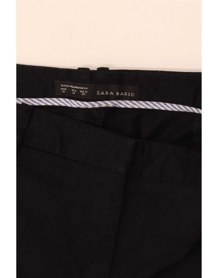 Zara Mujer Hot Pants Mediano W28 Negro