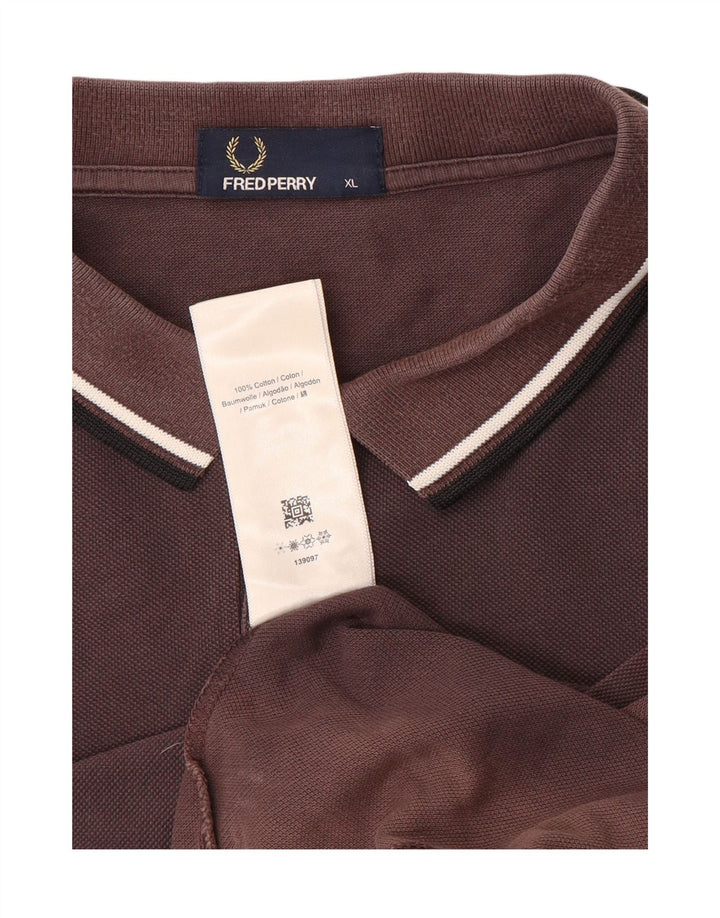 Fred Perry Polo Hombre XL Algodón Marrón