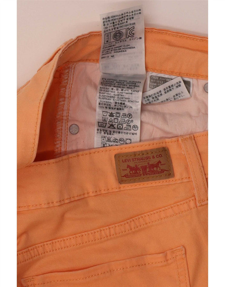 Vaqueros Jegging Levi's Mujer W34 L32 Algodón Naranja