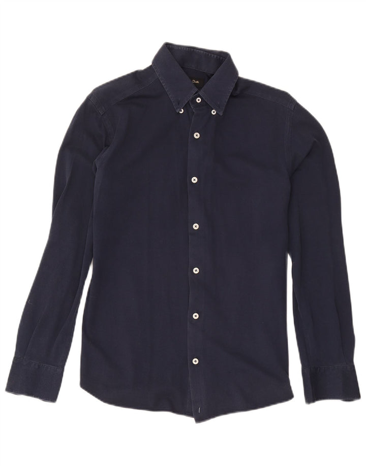 Camisa Massimo Dutti Hombre Mediana Azul Marino