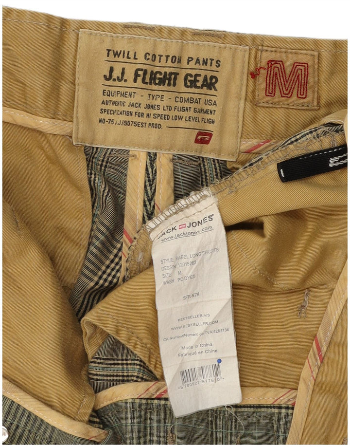 Jack & Jones Shorts chinos para hombre Medium W32 Khaki Check Cotton