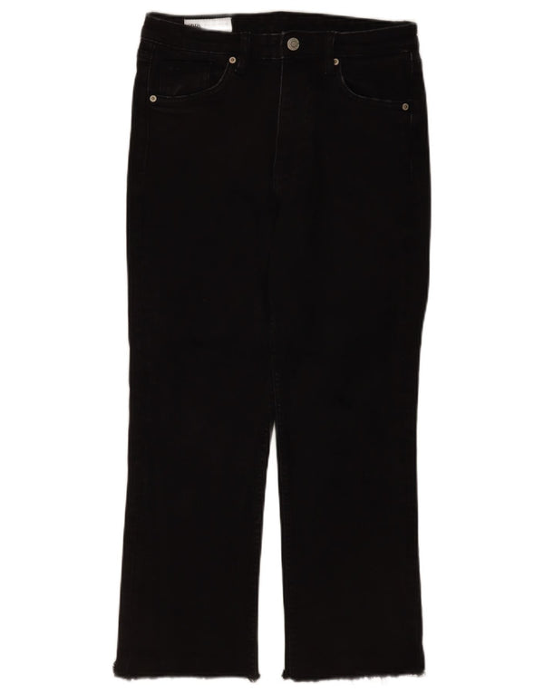 Zara Jeans Cortos Para Mujer EU 38 Small W28 L25 Negro