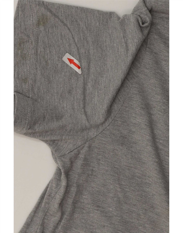 Camiseta Nike de corte atlético para hombre, parte superior de algodón gris medio