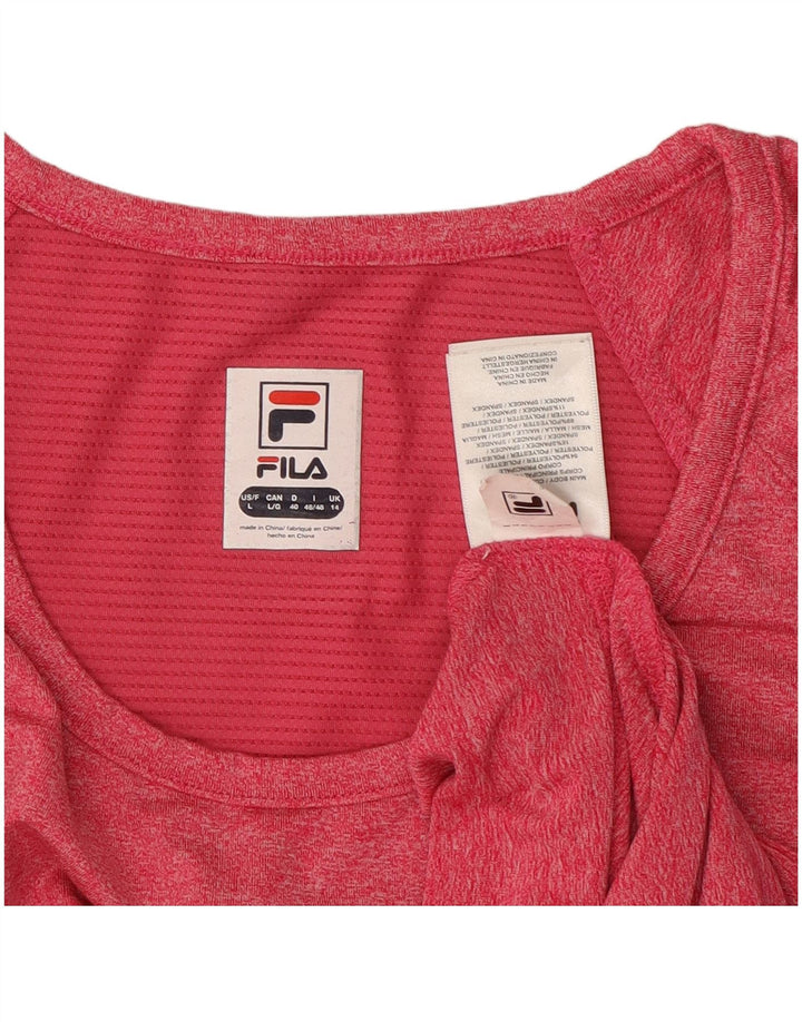 FILA Camiseta para mujer Top UK 40 Grande Poliéster rosa