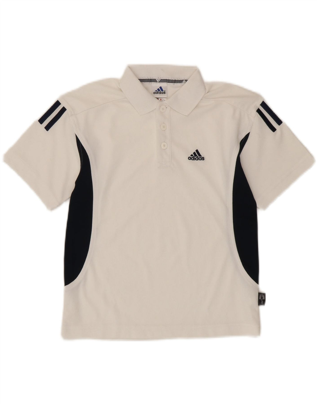 Adidas Polo Climalite para niño 7-8 años Blanco Colorblock Poliéster