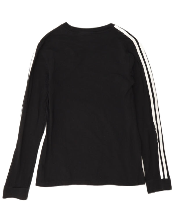 Adidas Mujer Top Manga Larga UK 8 Small Negro