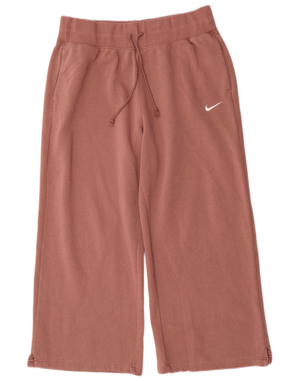 NIKE Pantalones de chándal de pernera ancha para mujer UK 40 XL Algodón rosa