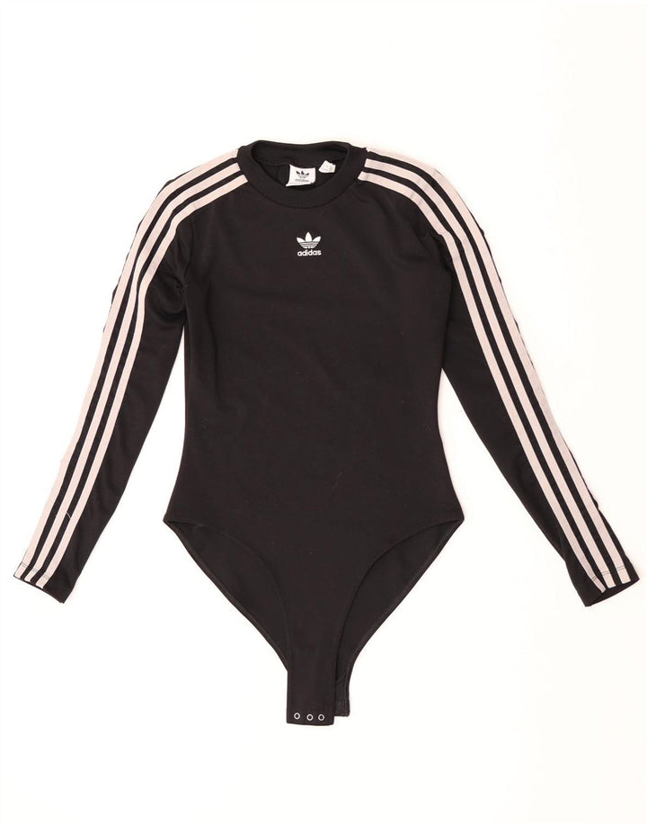 Adidas Body de manga larga para mujer UK 8 Small Poliéster negro