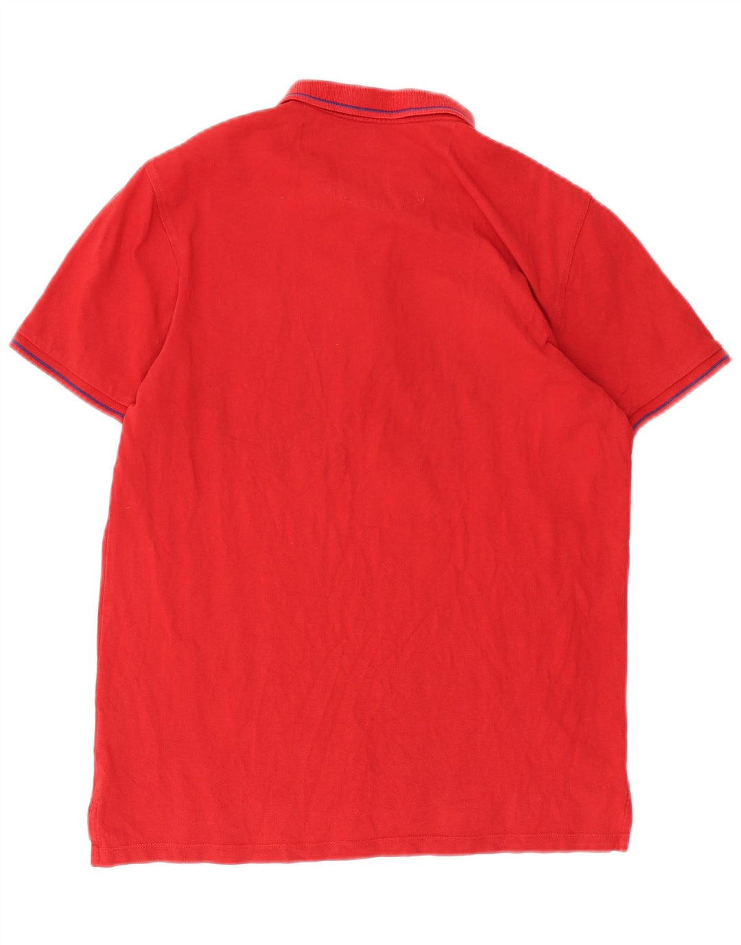 LEE Polo para hombre de algodón rojo grande