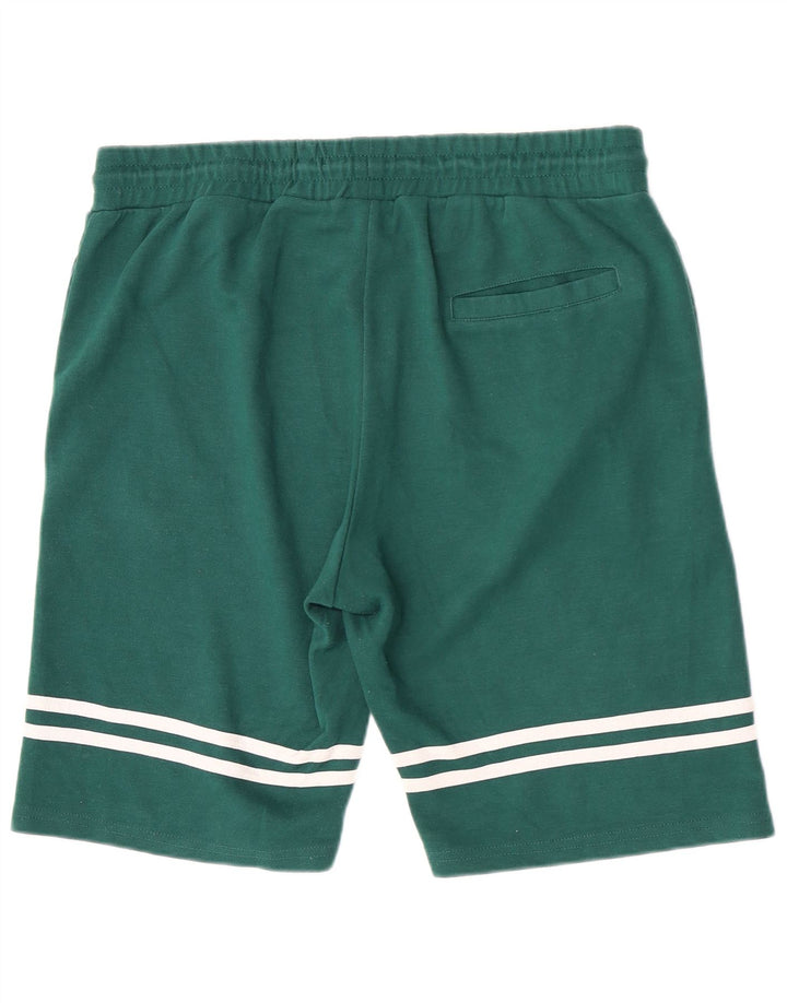 Kappa Hombre Pantalones Cortos Deportivos Poliéster A Rayas Verde Grande
