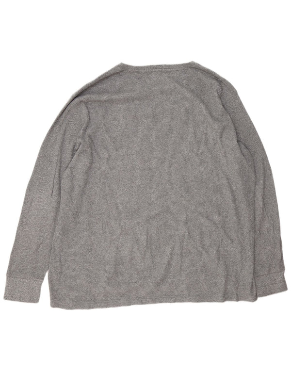 Polo Ralph Lauren - Camiseta de manga larga para hombre, talla 2XL, algodón gris
