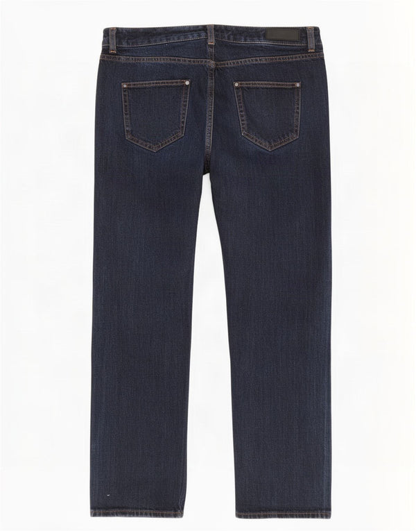 Marks & Spencer Vaqueros Rectos para Mujer UK 40 Large W32 L29 Azul Marino