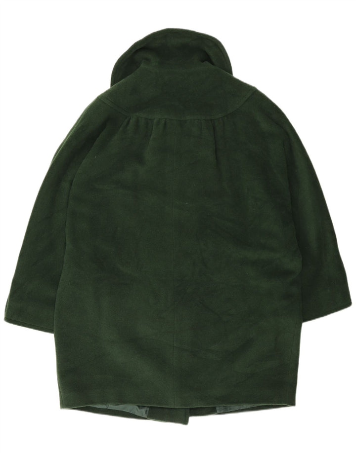 Vintage mujer abrigo de gran tamaño Reino Unido 18 XL lana verde